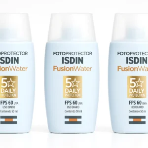 KIT 3 Protetor Solar Facial Isdin Fusion Water 5 Stars FPS 60 30 ml 30 ml